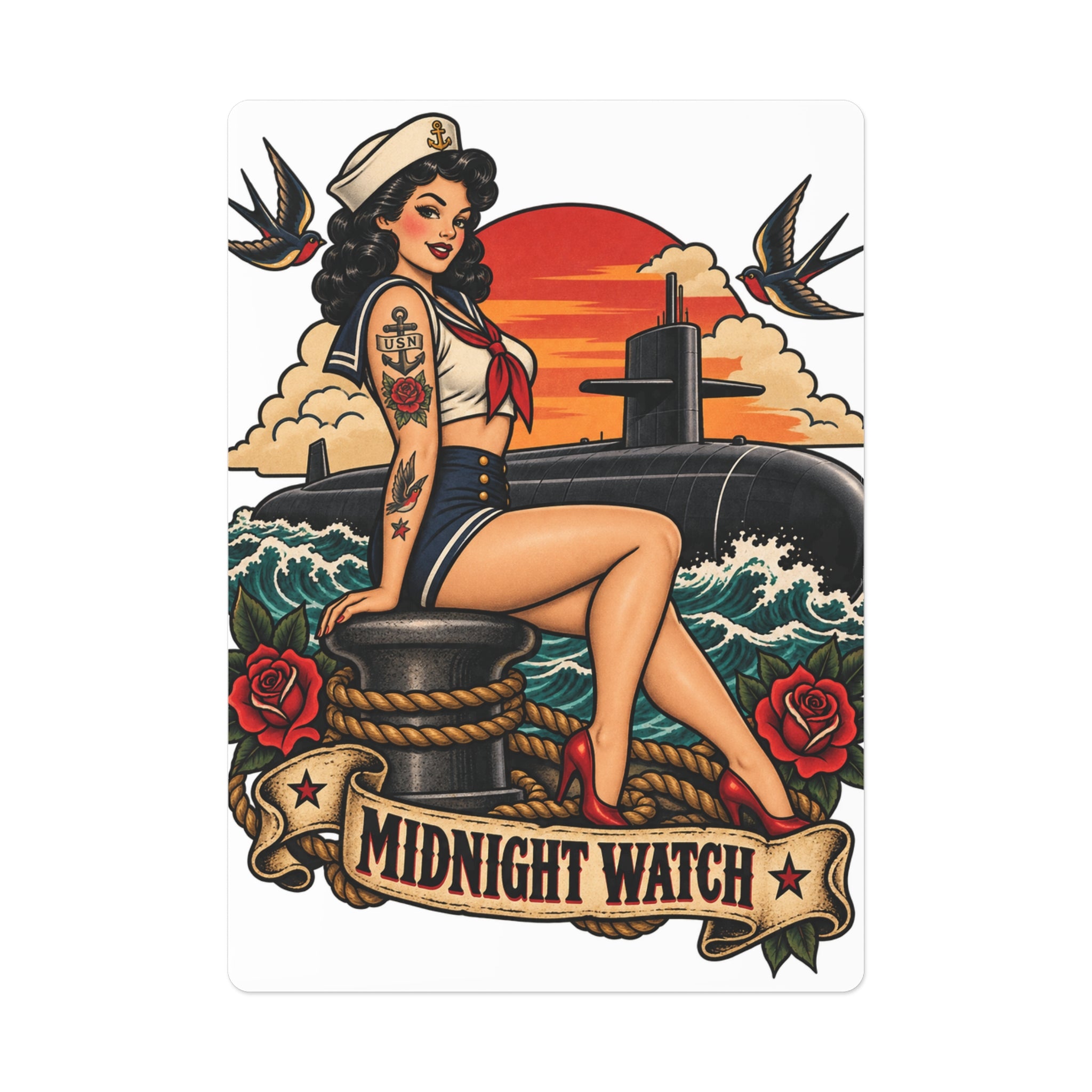Midnight Watch Poker Cards