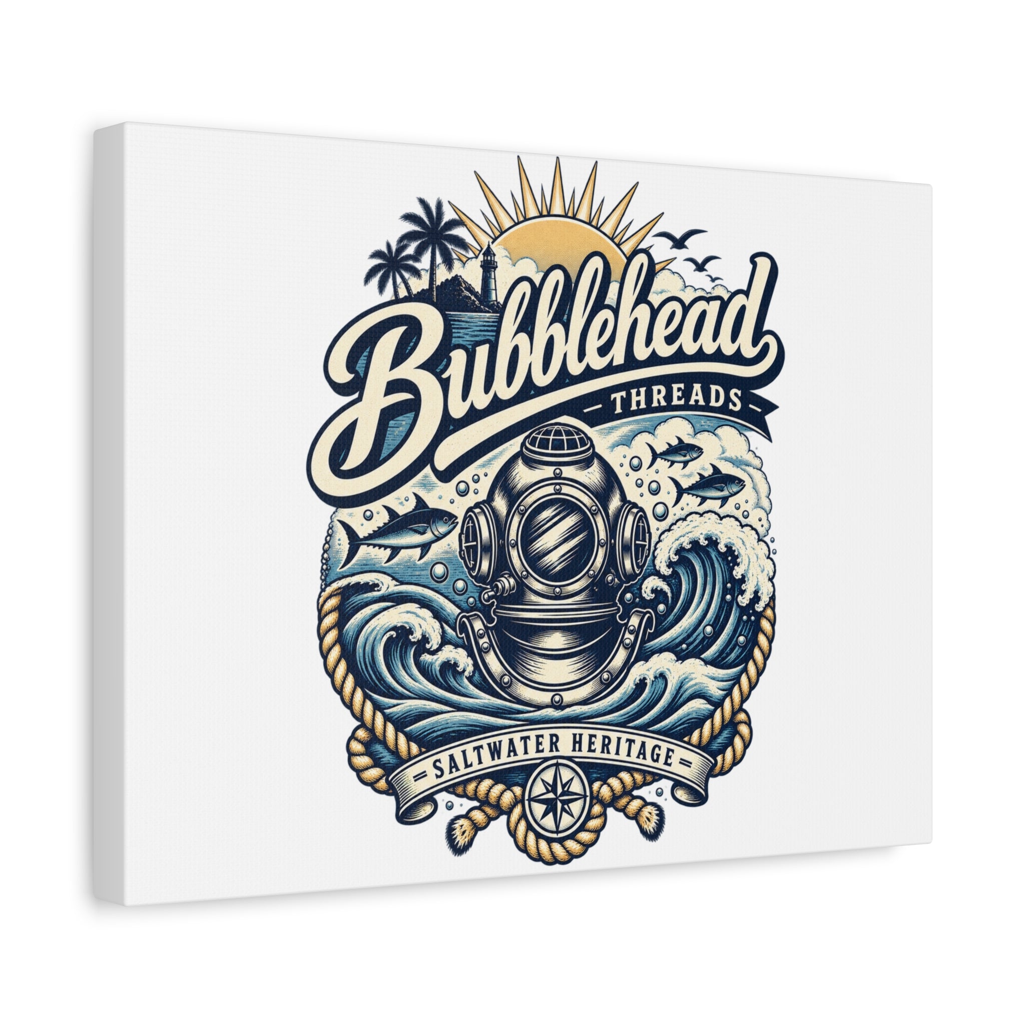 Bubblehead Threads Canvas Print V1