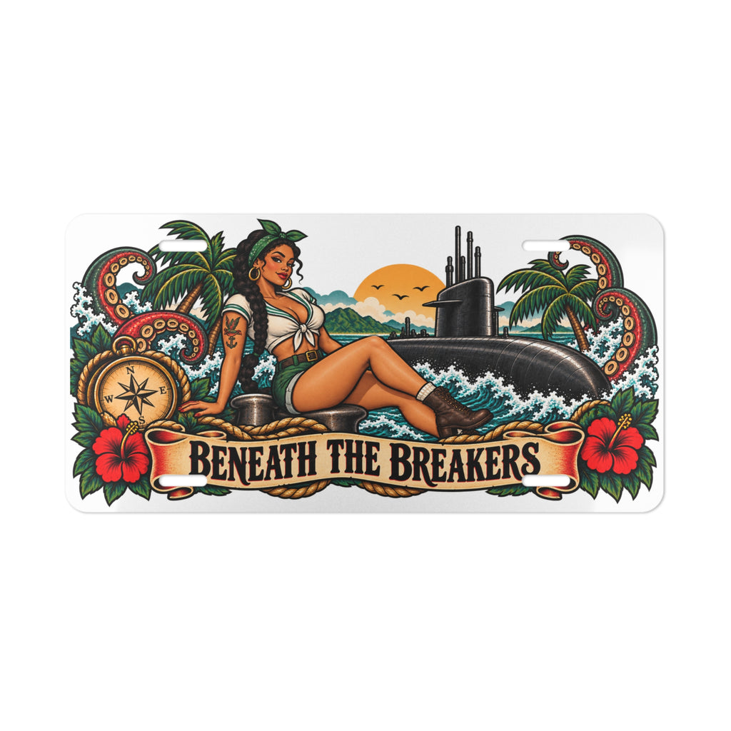Nautical Pin-Up Vanity Plate