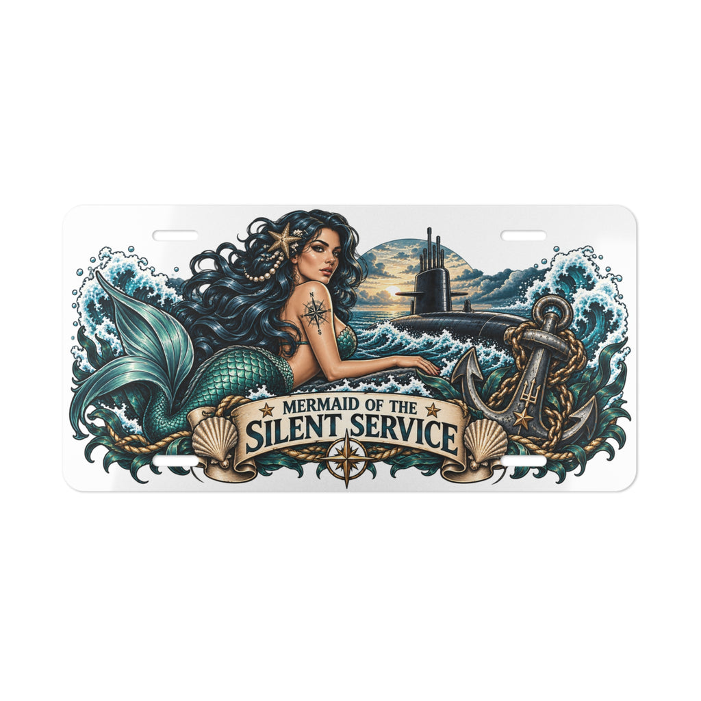 Mermaid of the Silent Service Vanity Plate