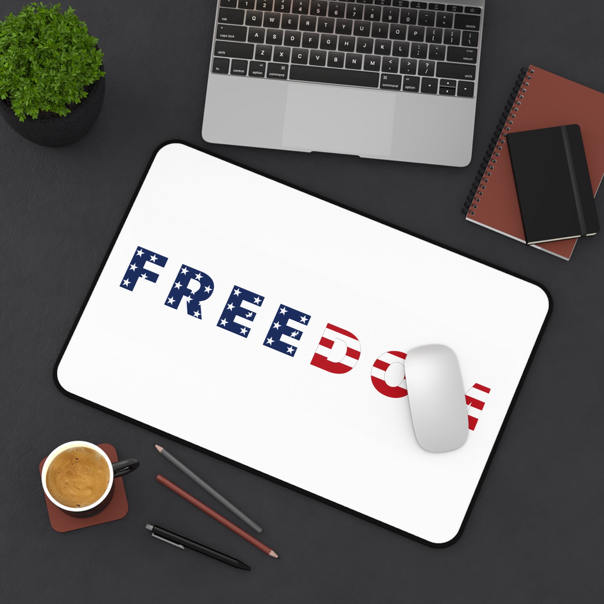 Patriotic "FREEDOM" Desk Mat