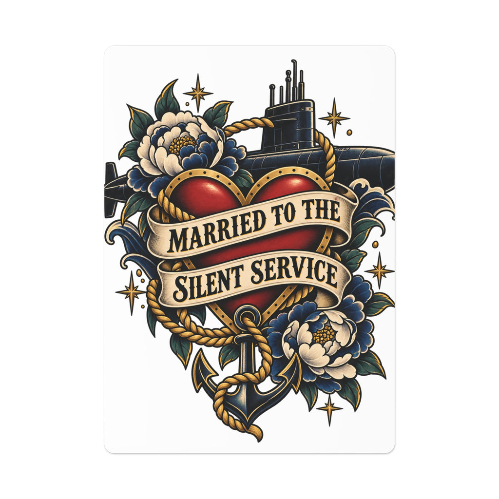 Married to the Silent Service Poker Cards