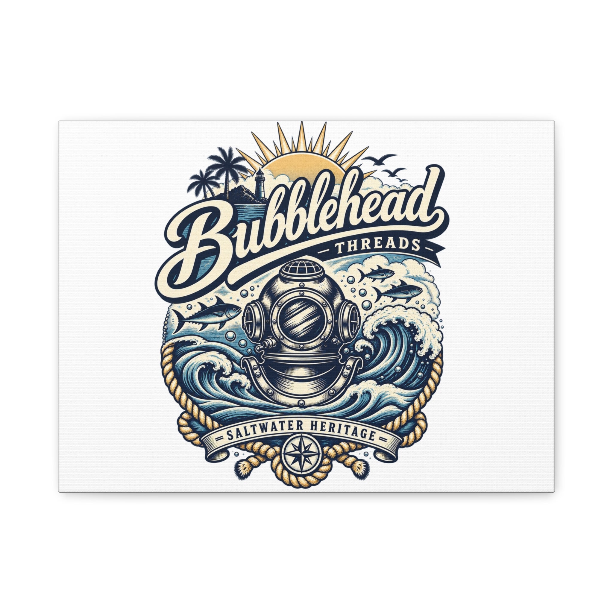 Bubblehead Threads Canvas Print V1