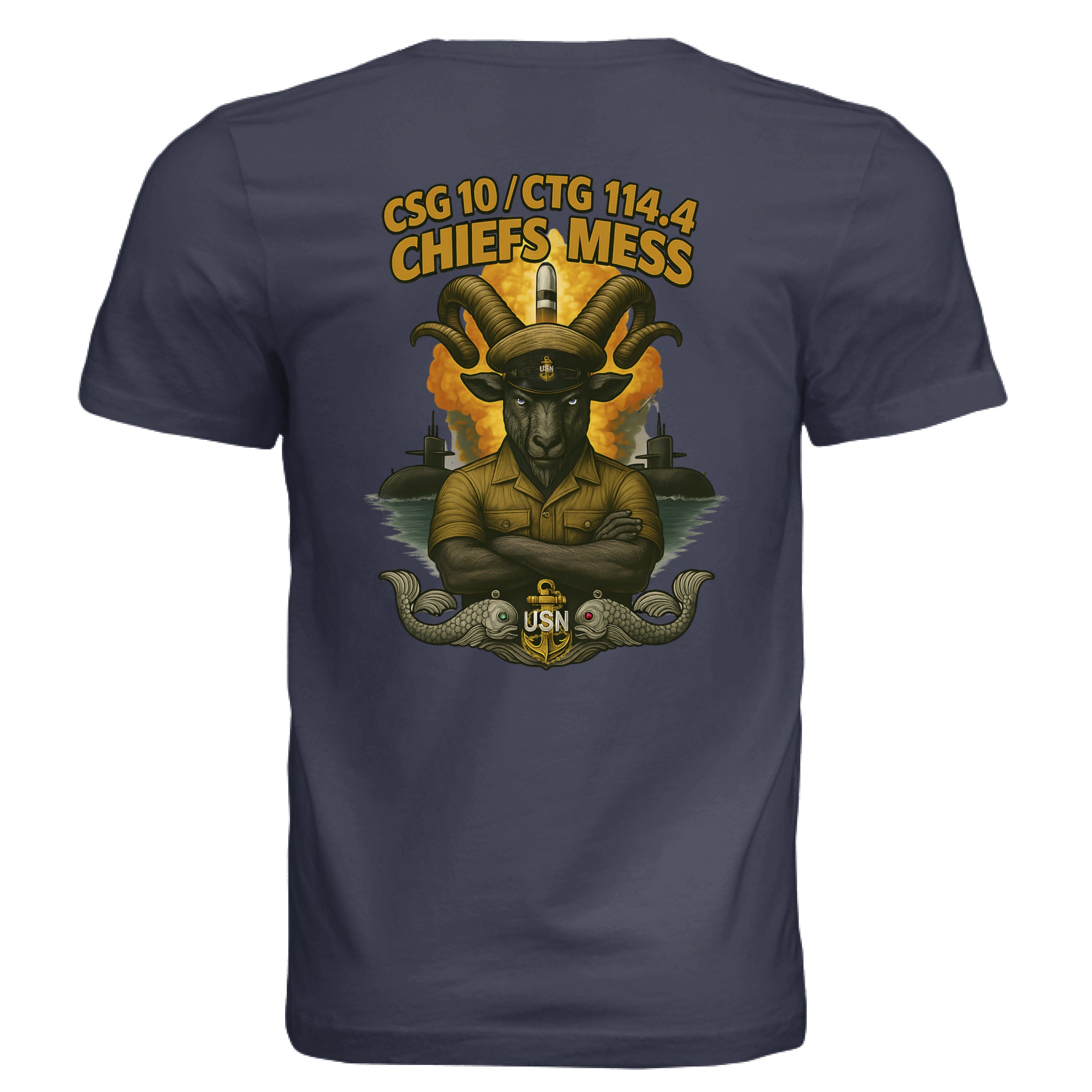 SOLID NVY TRBLND - BACK