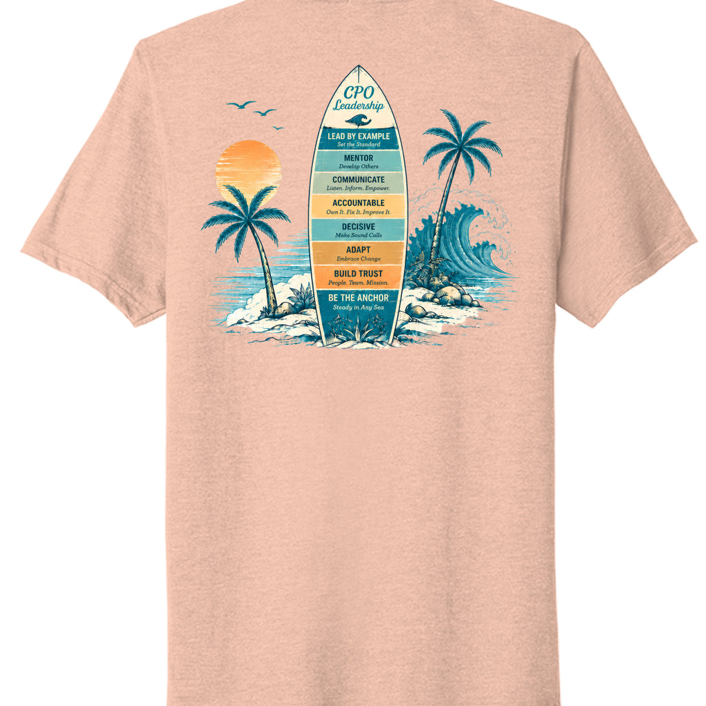 Heathered Dusty Peach - PC330 - BACK