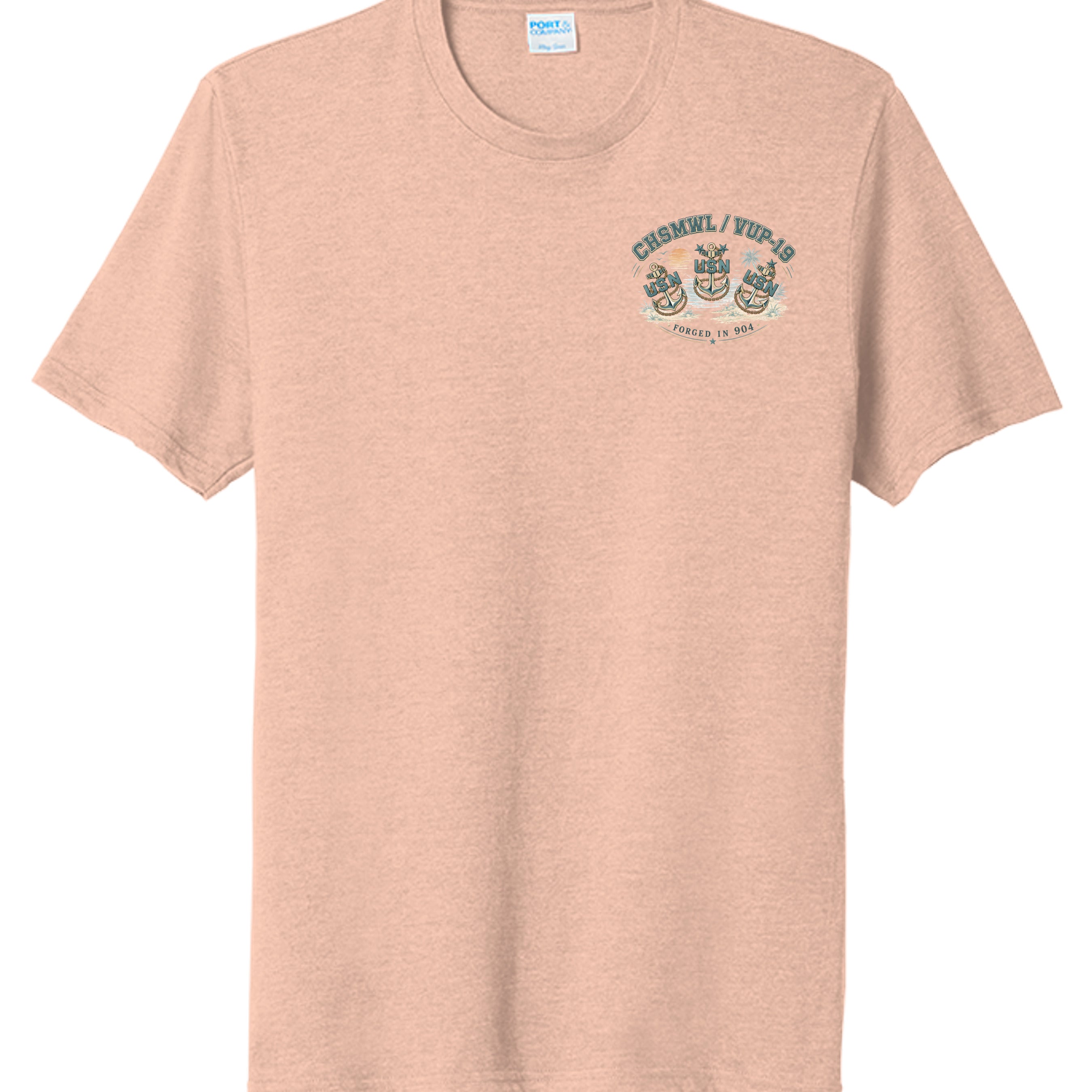 Heathered Dusty Peach - PC330 - FRONT